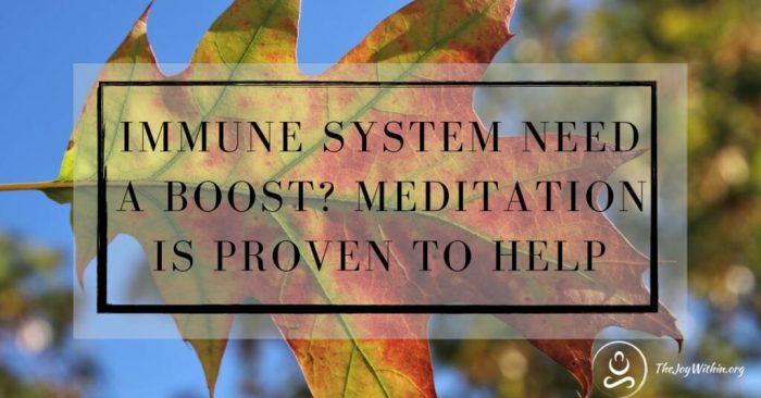 Immune boost proven meditation thejoywithin